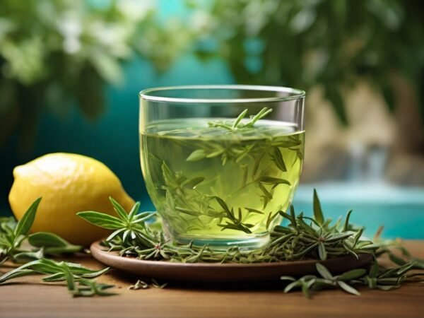 Leonardo_Diffusion_XL_A_tropical_background_with_a_tropical_su_0 vruchten thee, frisse thee, citroen thee